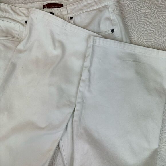 Lee Jeans One True Fit wide leg size 7/8 long length in white - Picture 7 of 14